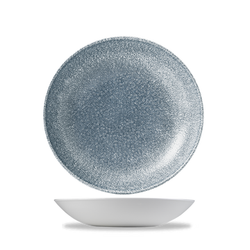 Raku Topaz Blue Coupe Bowl 18.2cm